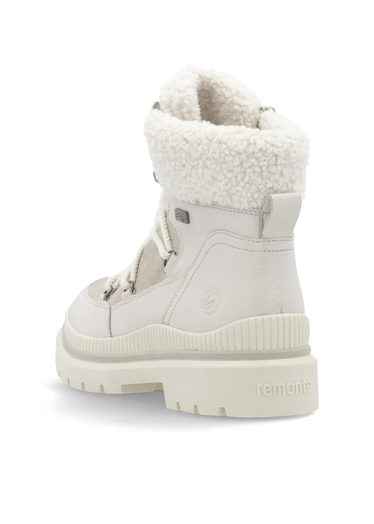 Winter ankle boots with friction sole - beige