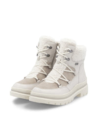 Winter ankle boots with friction sole - beige