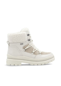 Winter ankle boots with friction sole - beige