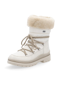 Winter ankle boots with friction sole - beige