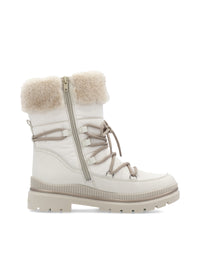 Winter ankle boots with friction sole - beige