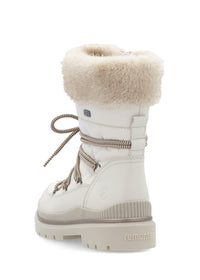 Winter ankle boots with friction sole - beige