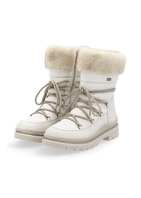 Winter ankle boots with friction sole - beige