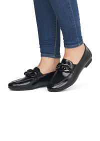 Loafers - svart, lack