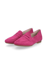 Loafers - rosa mocka, loaferrem som dekoration