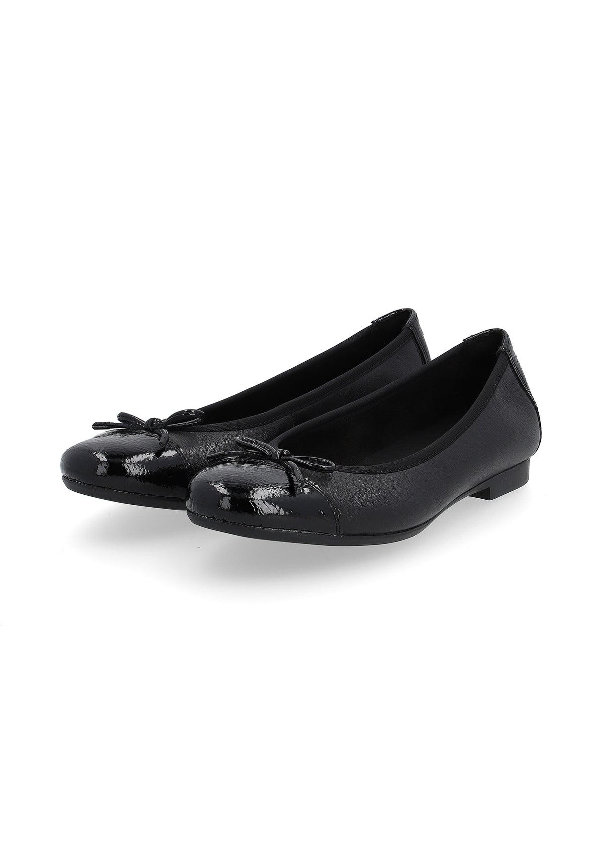 Ballerina shoes - black, bow decoration