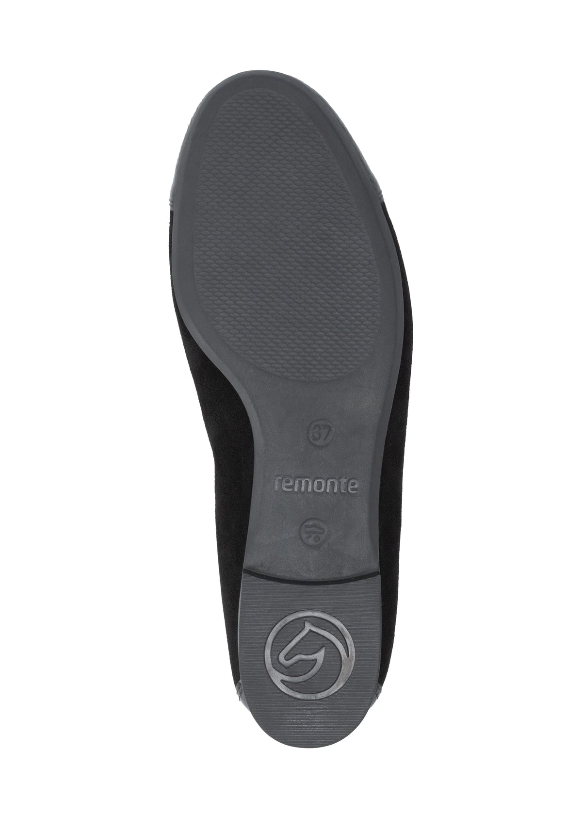 Ballerinat - ljus platinafärgat läder, svart tå och dekoration