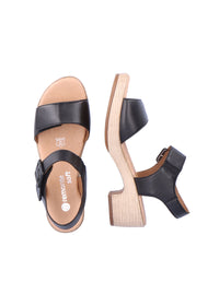 Sandals - black, clog-like sole