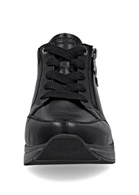 Tennarit kiilakorolla - musta nahka ja musta pohja, Remonte-TEX