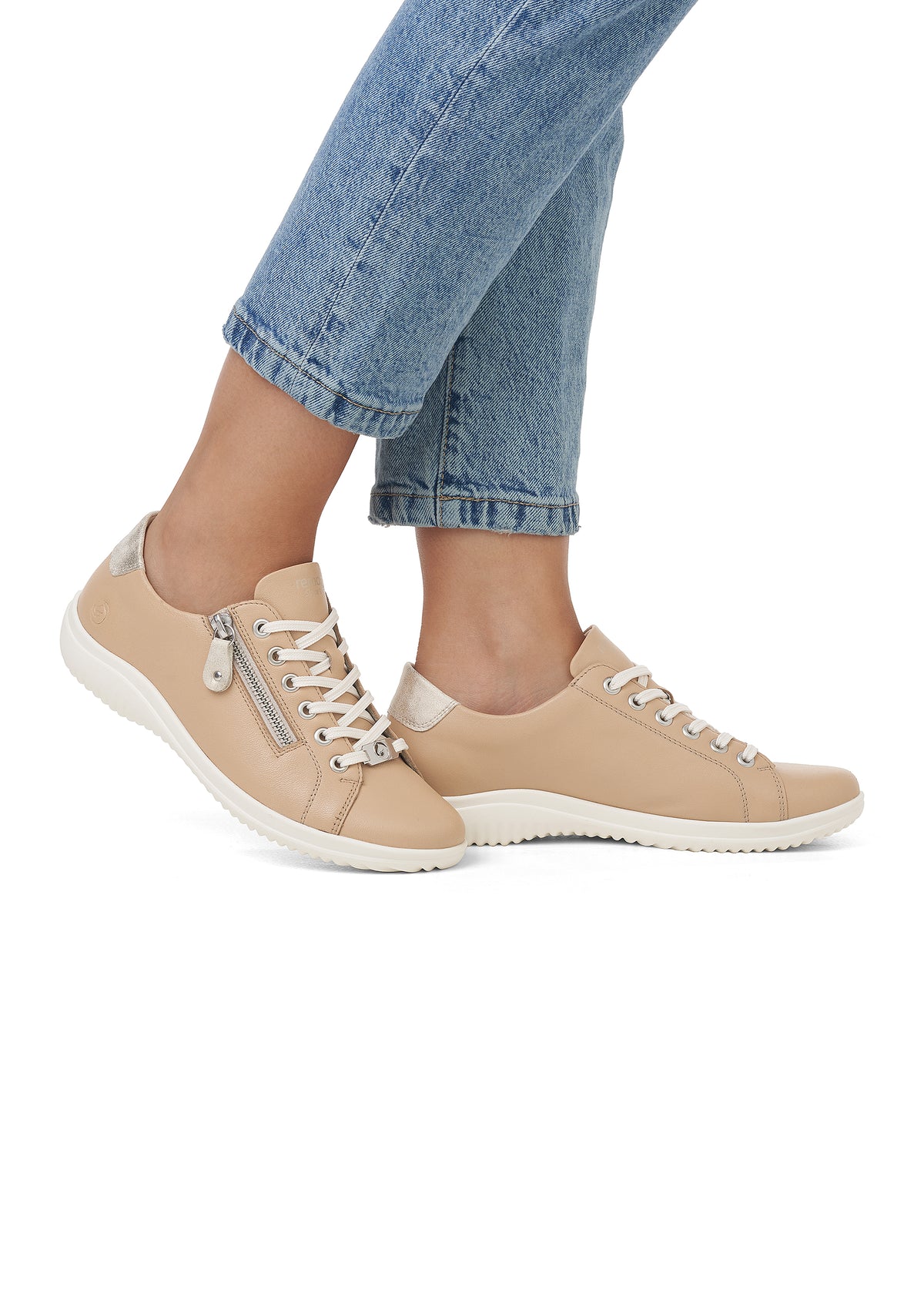Lace-up Walking Shoes - light brown