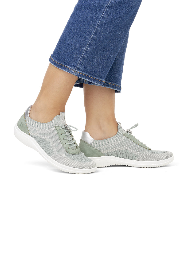 Sockliknande sneakers - mintgröna