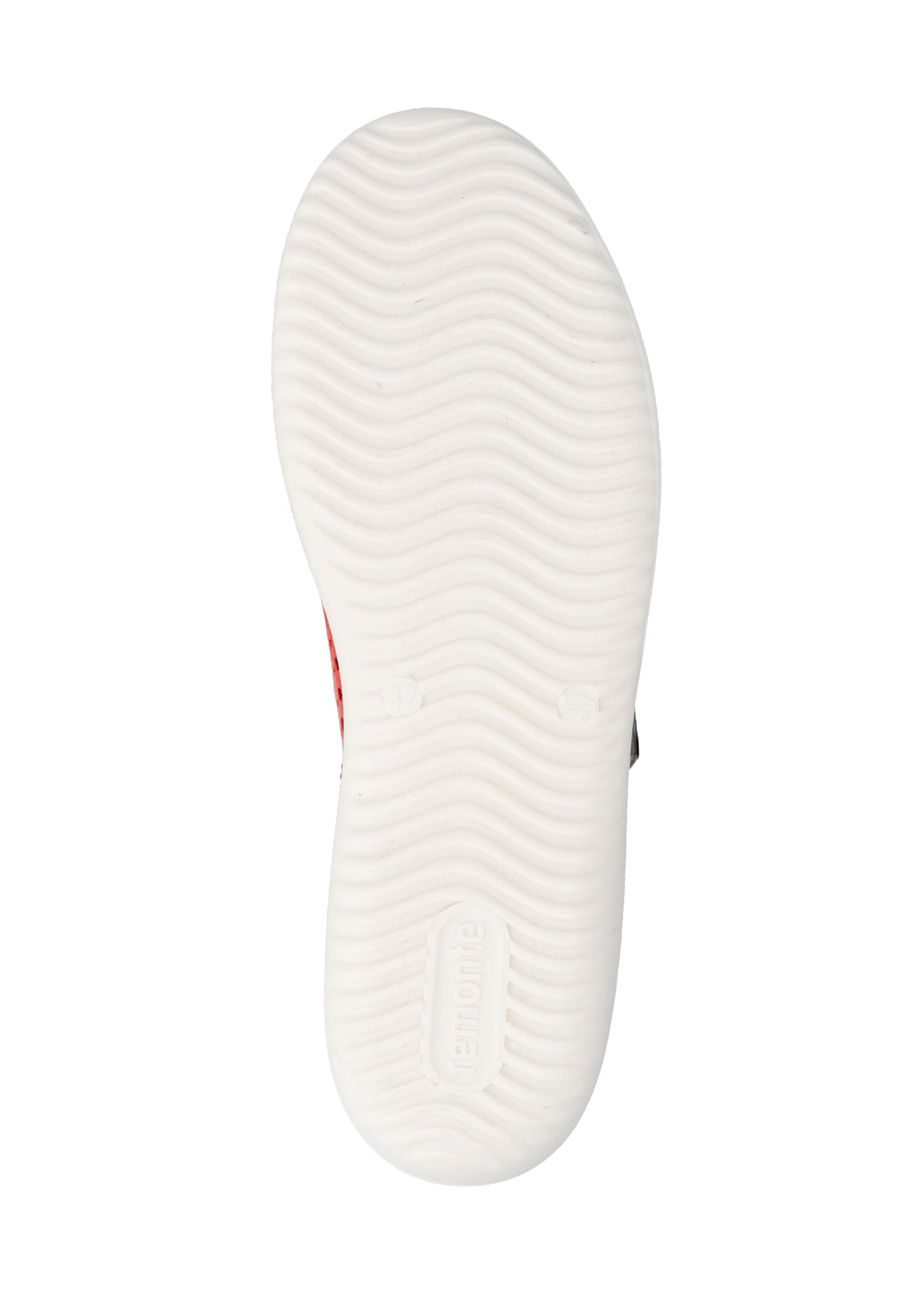 Promenadskor - röda hålmönstrade läder