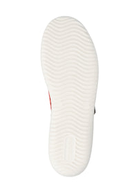 Promenadskor - röda hålmönstrade läder