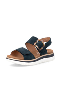 Sandaler med tjock sula - mörkblå, kardborreband