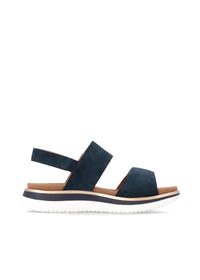 Sandaler med tjock sula - mörkblå, kardborreband