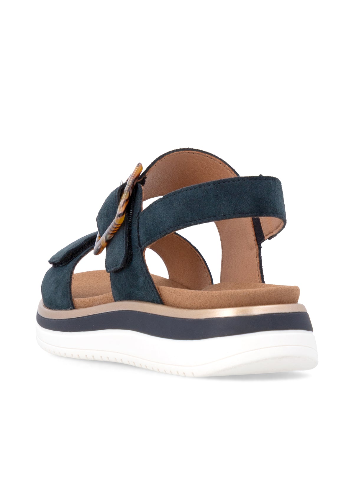 Sandaler med tjock sula - mörkblå, kardborreband