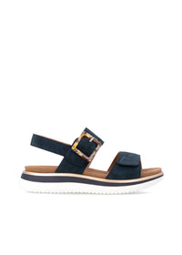 Sandaler med tjock sula - mörkblå, kardborreband
