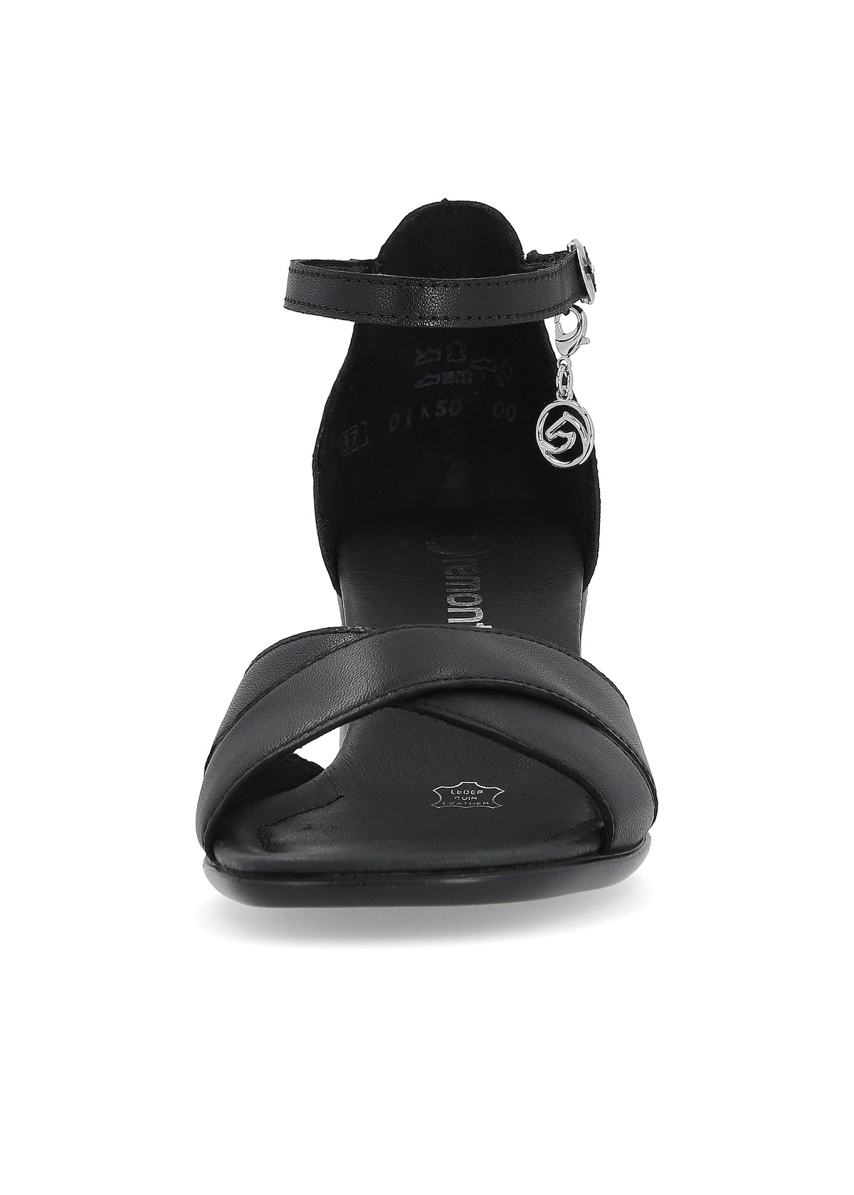 Sandals with stiletto heels - black