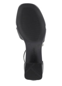 Sandals with stiletto heels - black