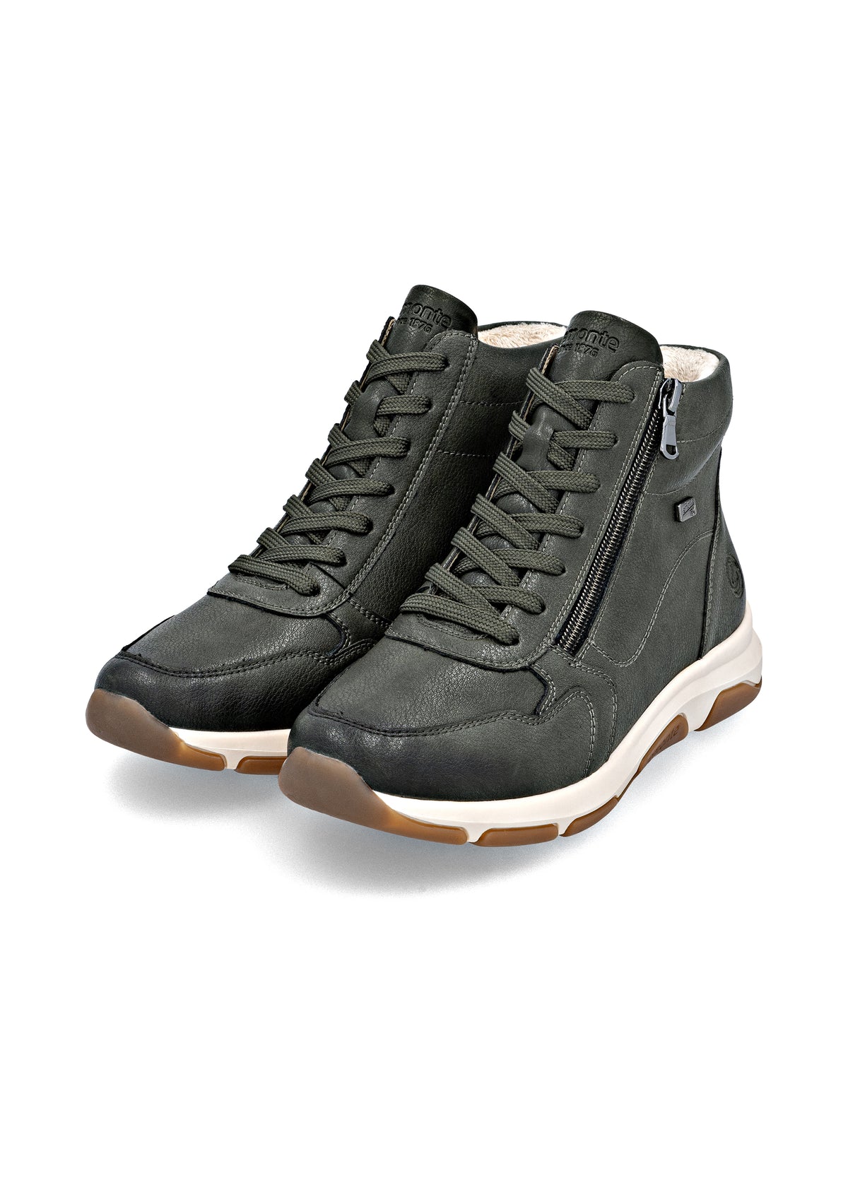 Rennot nilkkurit - vihreä nahka, Remonte-TEX