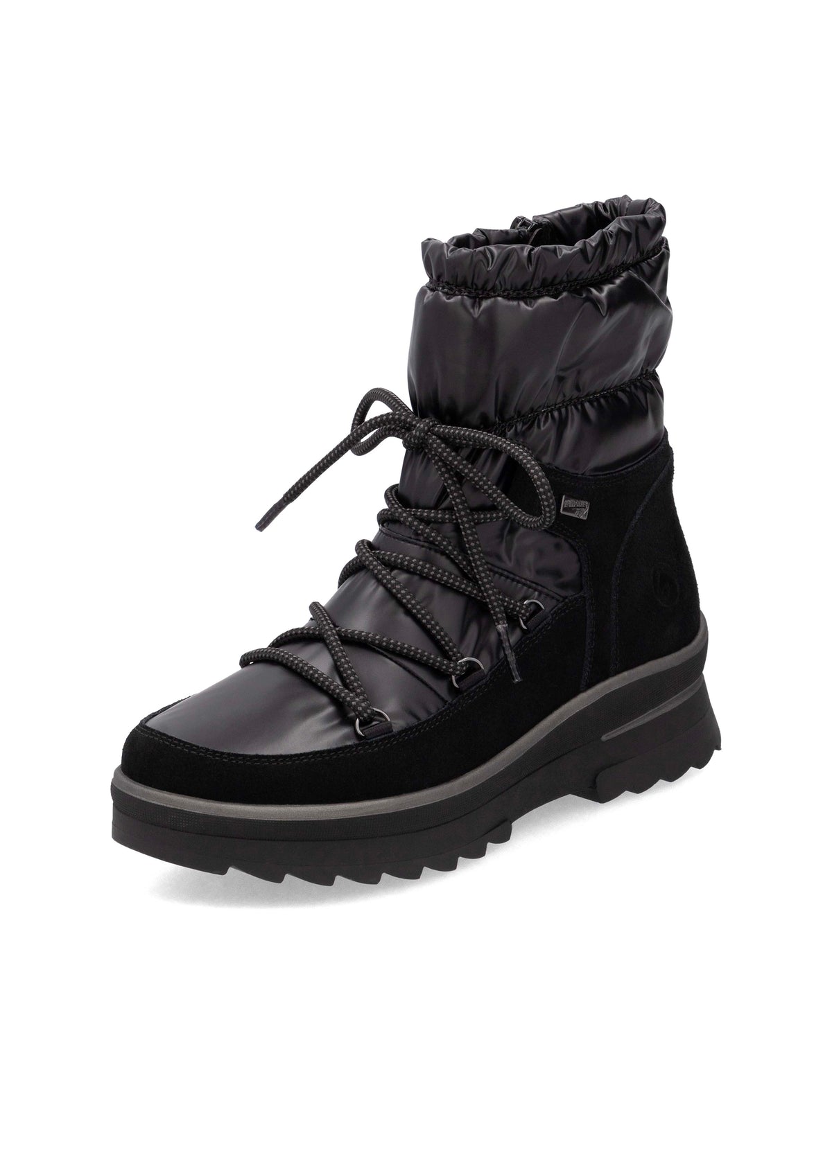 Winter boots with friction sole - black, Remonte-TEX