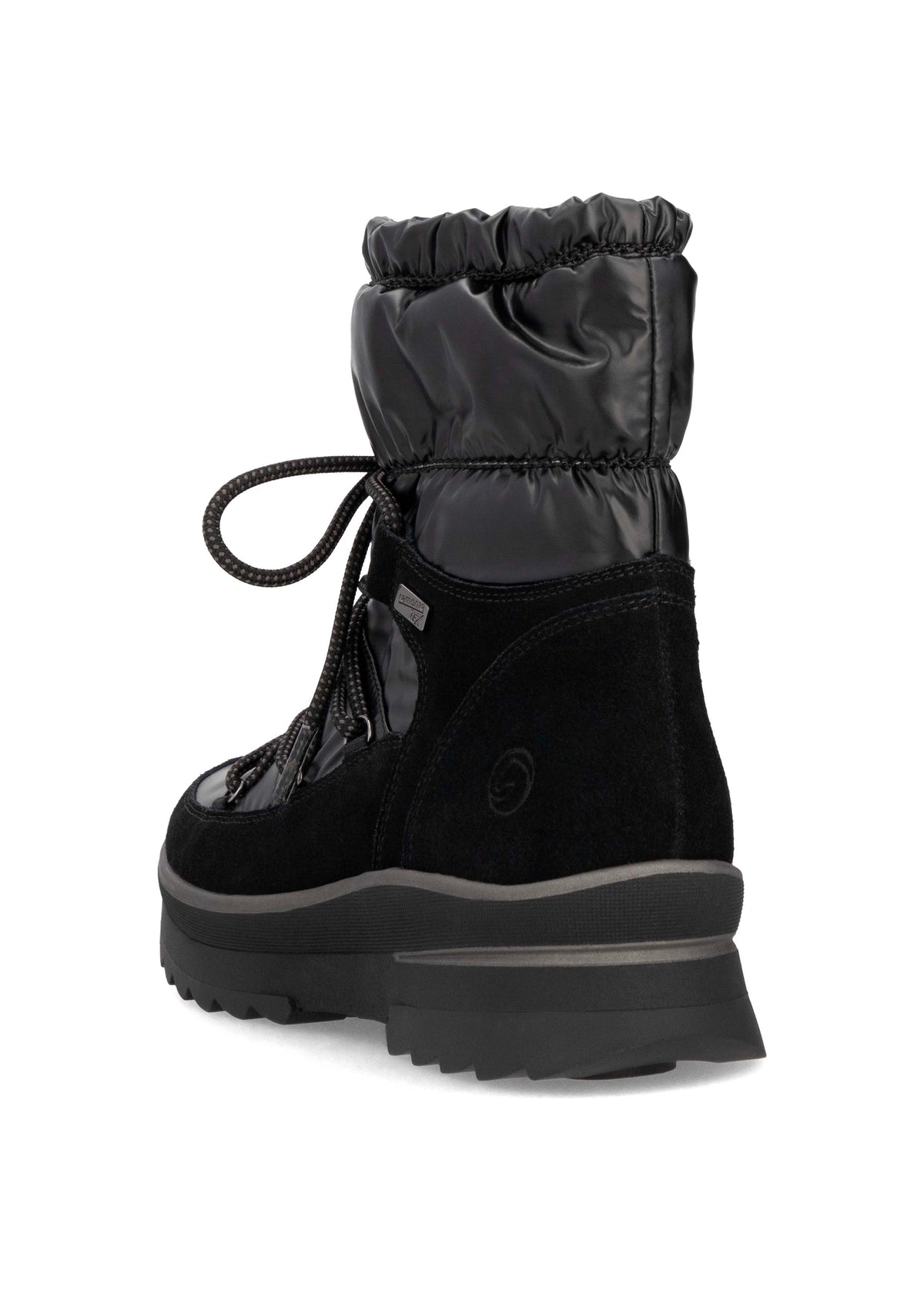 Winter boots with friction sole - black, Remonte-TEX