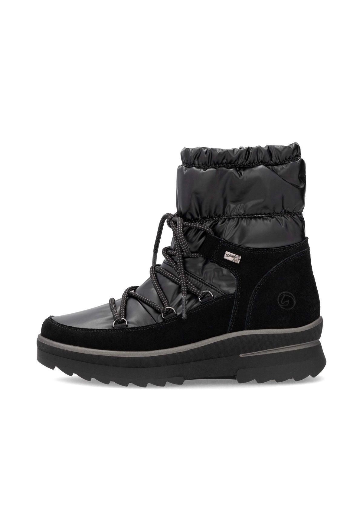 Winter boots with friction sole - black, Remonte-TEX