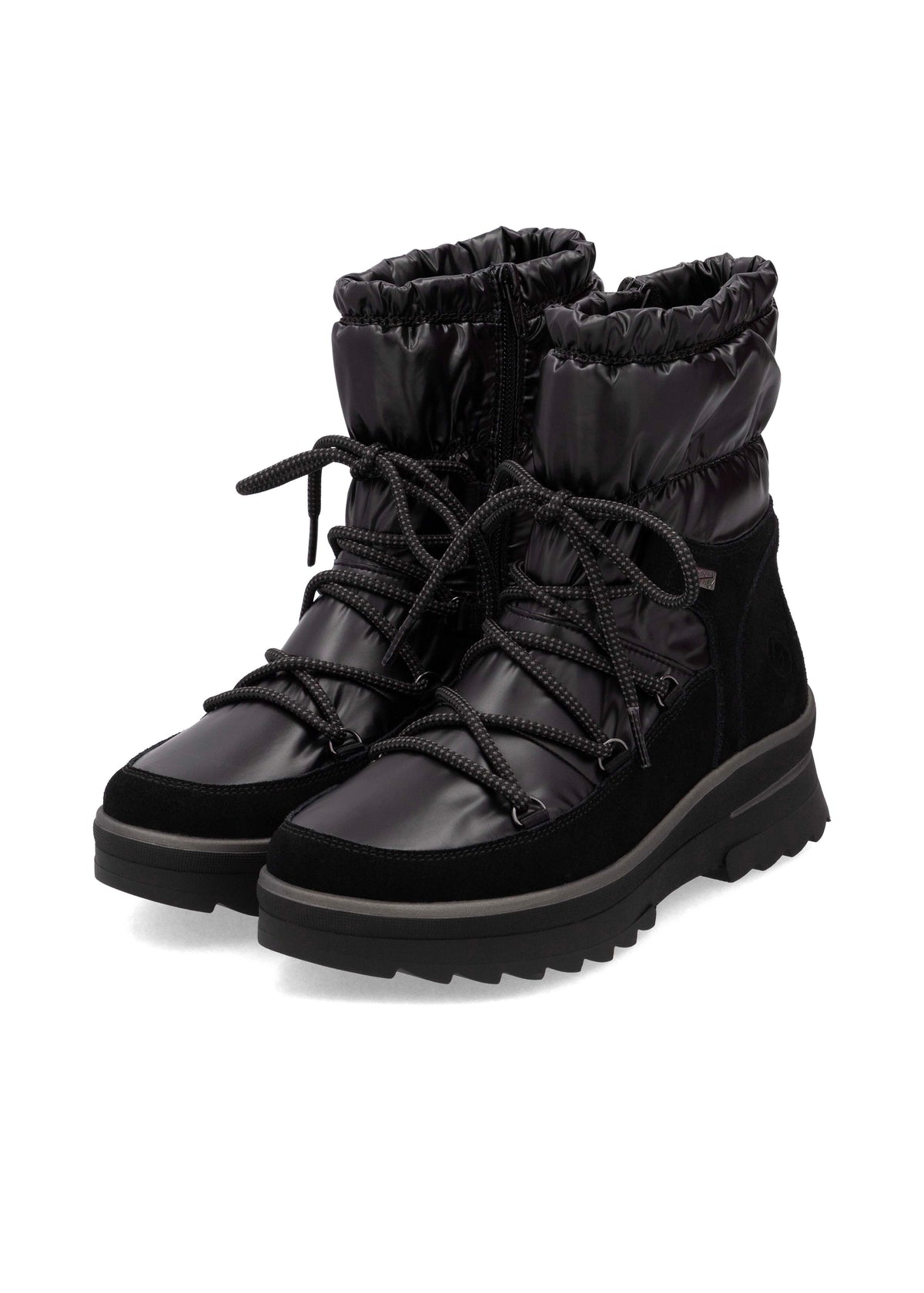 Winter boots with friction sole - black, Remonte-TEX