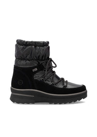 Winter boots with friction sole - black, Remonte-TEX