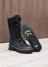 Winter boots with friction sole - black, Remonte-TEX