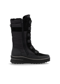 Winter boots with friction sole - black, Remonte-TEX