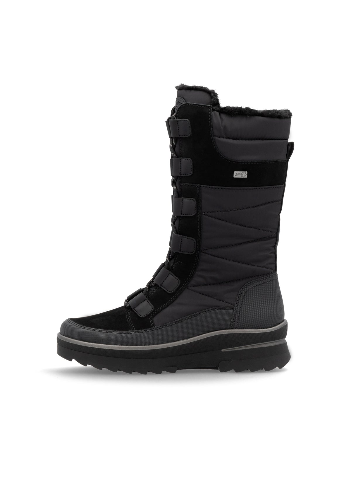 Winter boots with friction sole - black, Remonte-TEX