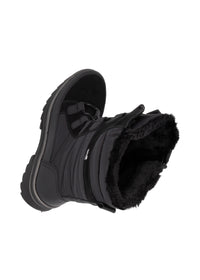 Winter boots with friction sole - black, Remonte-TEX