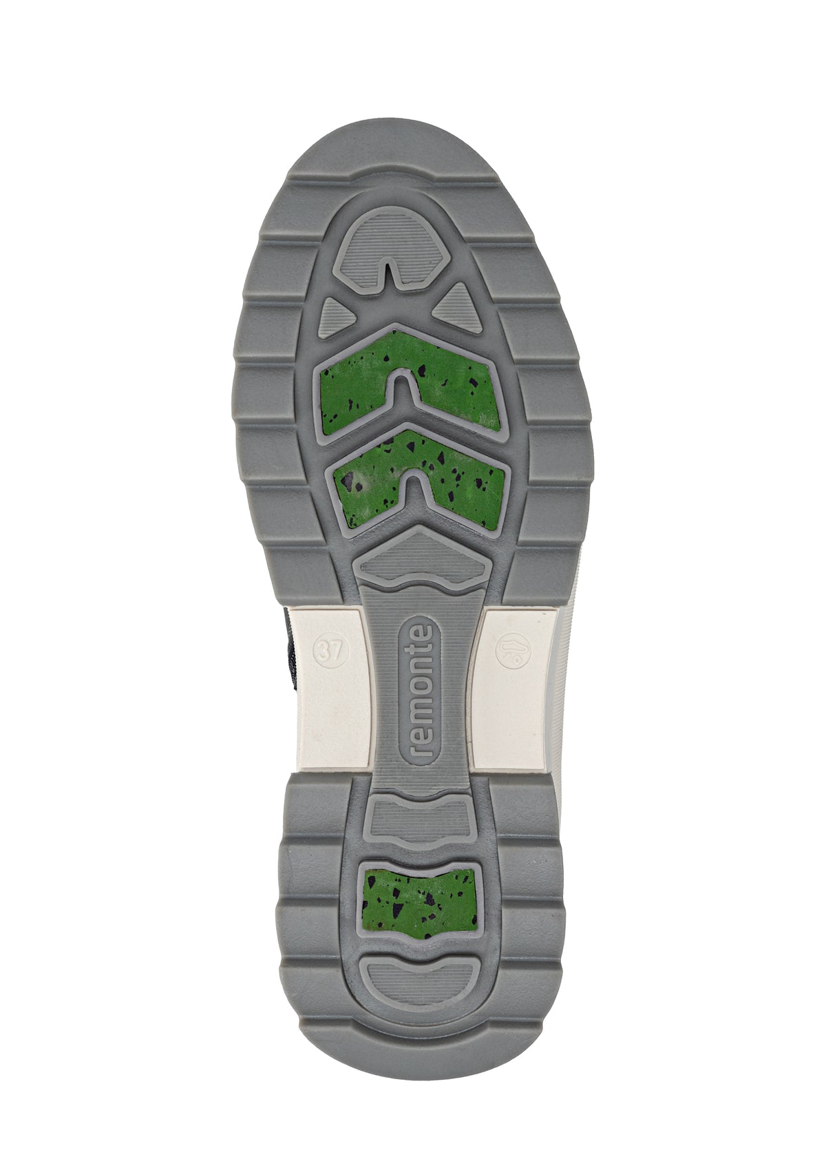 Winter boots with friction sole - gray leather, Remonte-TEX