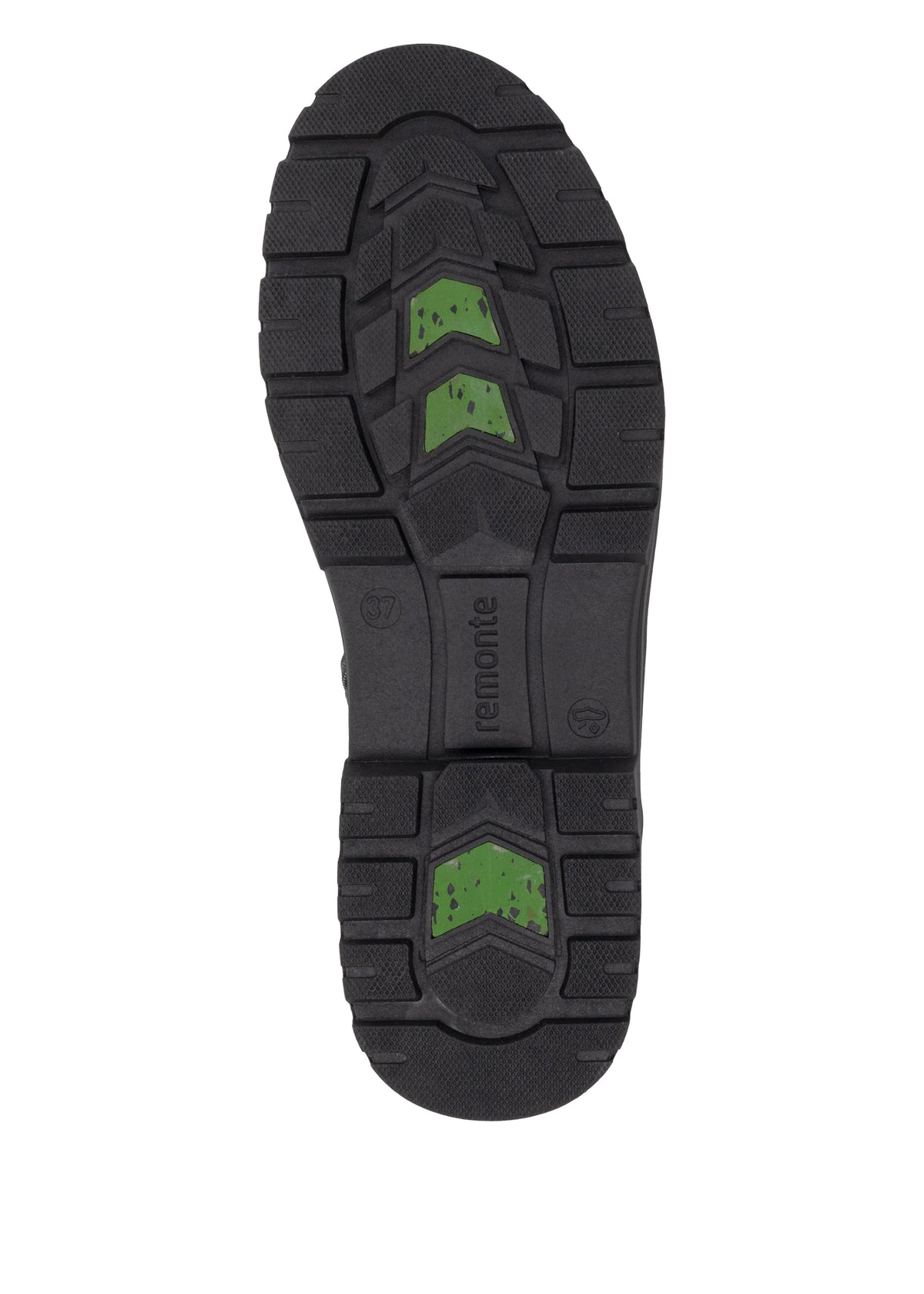 Winter shoes with a grip sole - black leather, Remonte-TEX