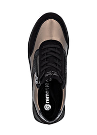 Tennarit pienellä kiilakorolla - mustat ja ruskeat sävyt, vegaaninen