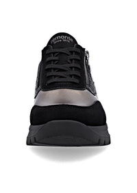 Tennarit pienellä kiilakorolla - mustat ja ruskeat sävyt, vegaaninen