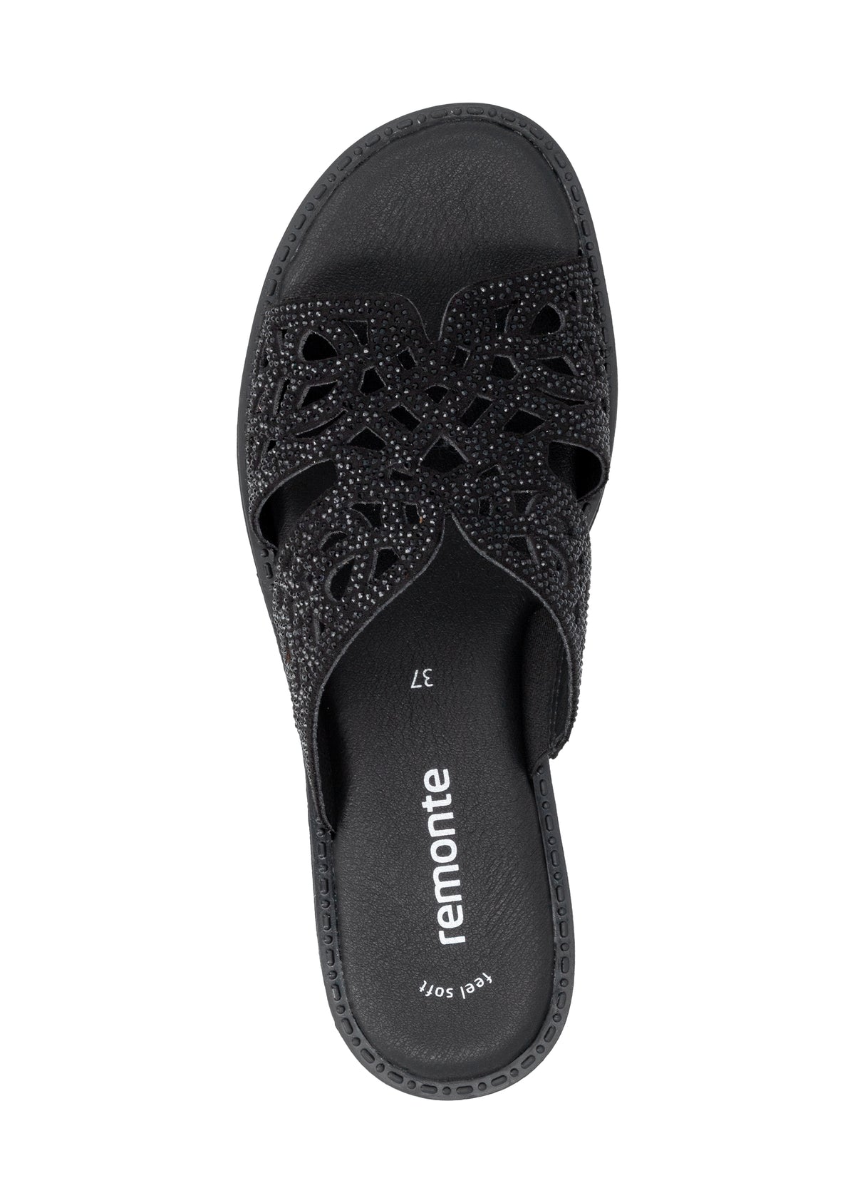 Low lace-up slip-ons - sparkling black