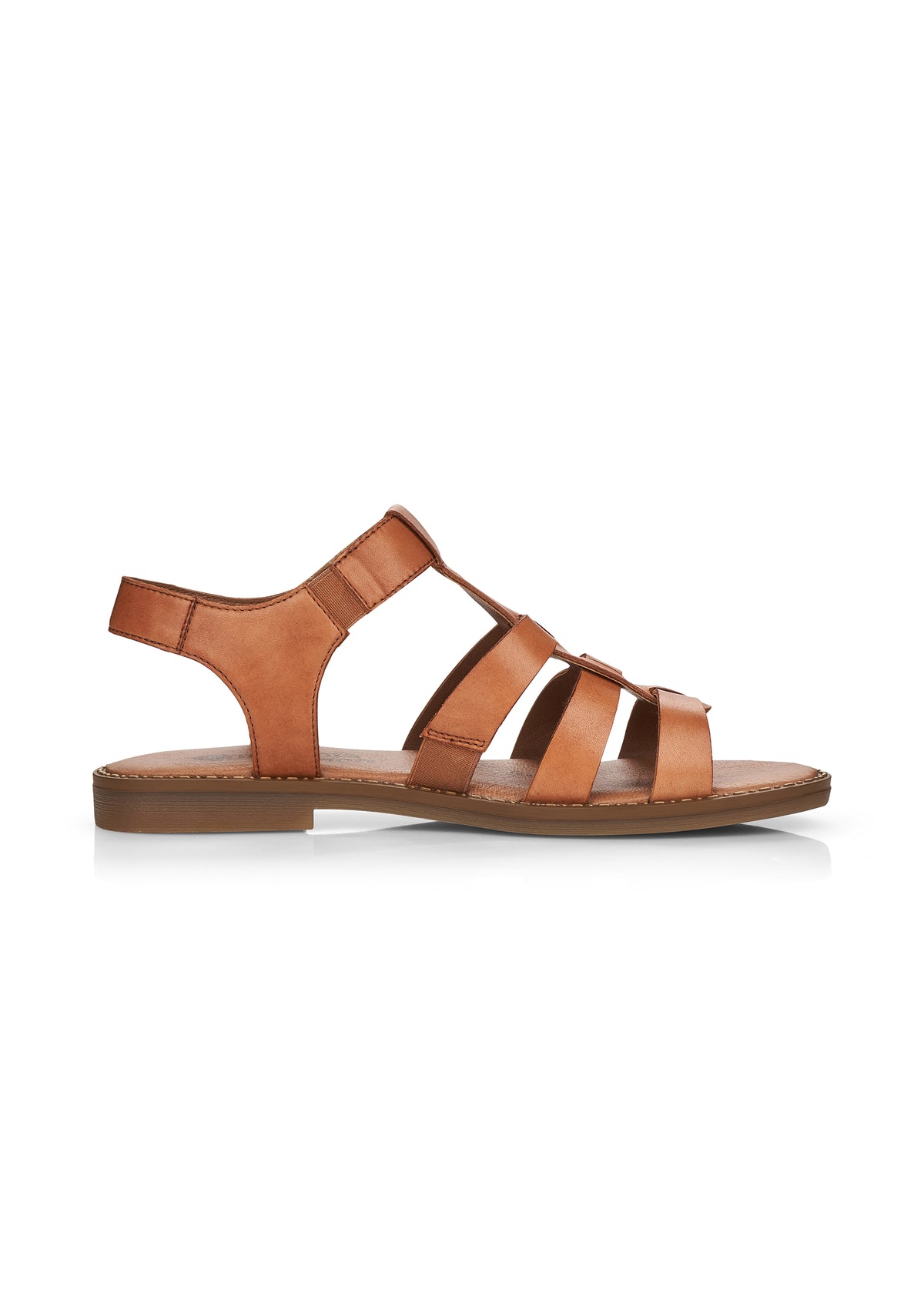 Low thong sandals - brown