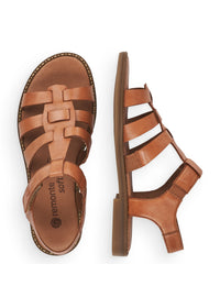 Low thong sandals - brown
