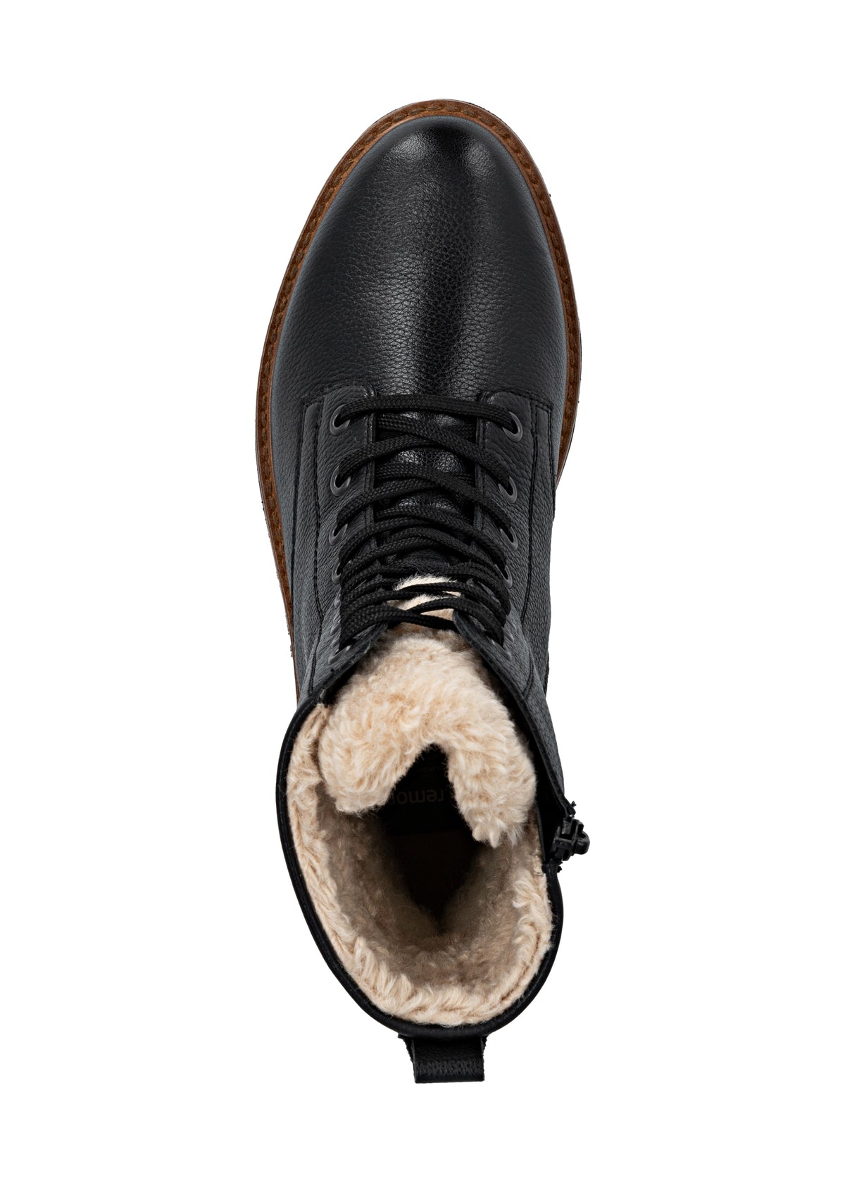 Maiharit lämpimällä villavuorella - musta nahka, Remonte-TEX