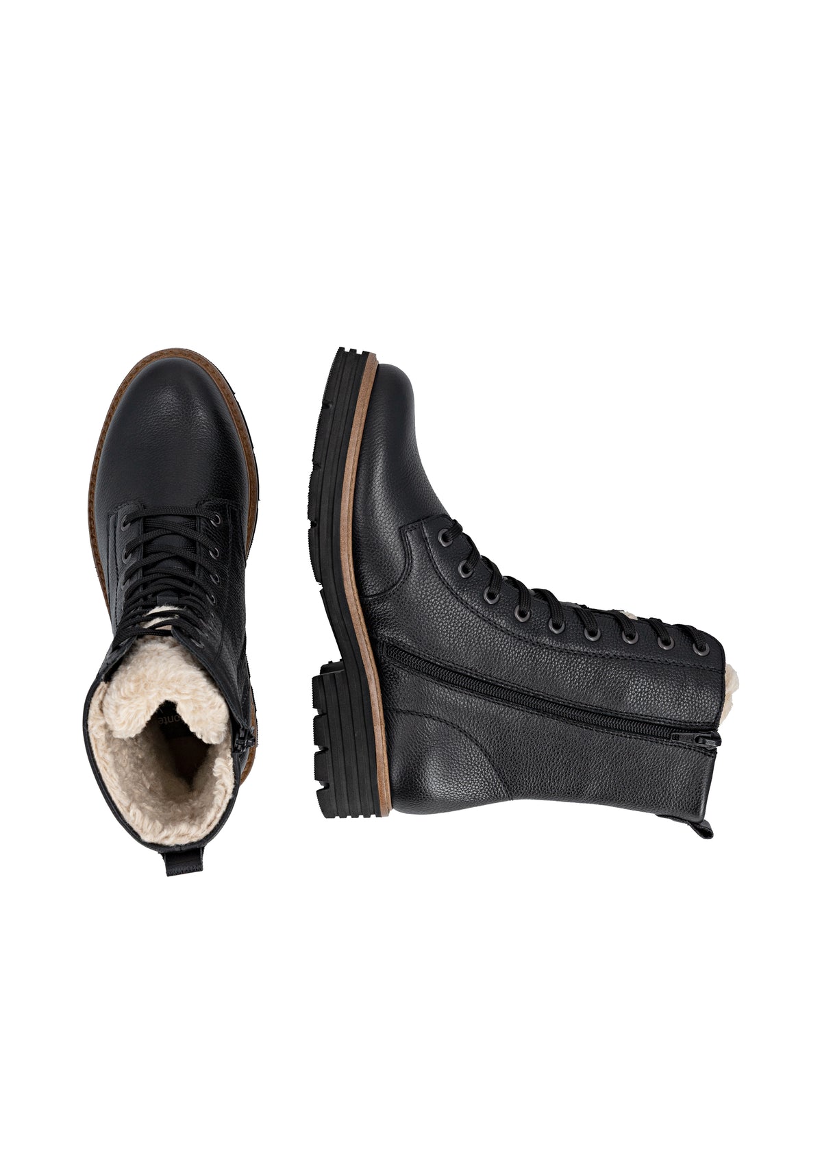 Maiharit lämpimällä villavuorella - musta nahka, Remonte-TEX