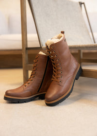 Maiharit lämpimällä villavuorella - ruskea nahka, Remonte-TEX