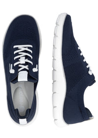 Kangastennarit joustonauhoilla - tummansininen, valkoiset nauhat