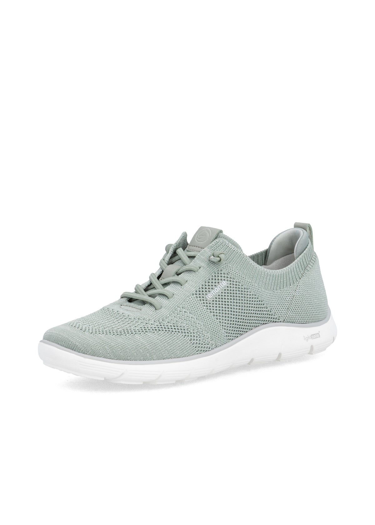 Tygsneakers med elastiska snören - grön