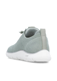 Tygsneakers med elastiska snören - grön