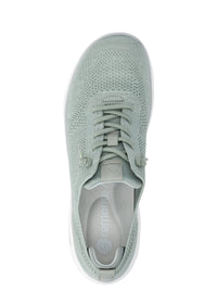 Tygsneakers med elastiska snören - grön