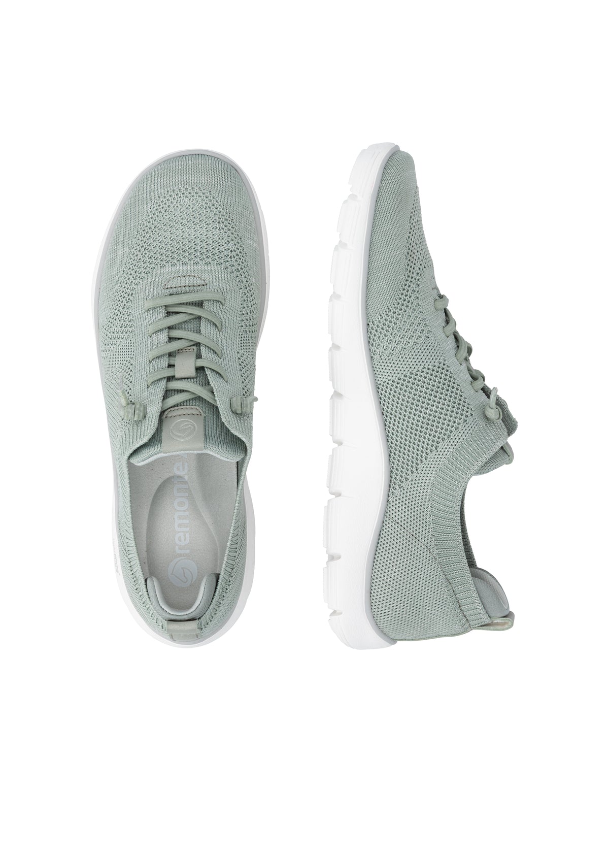 Tygsneakers med elastiska snören - grön