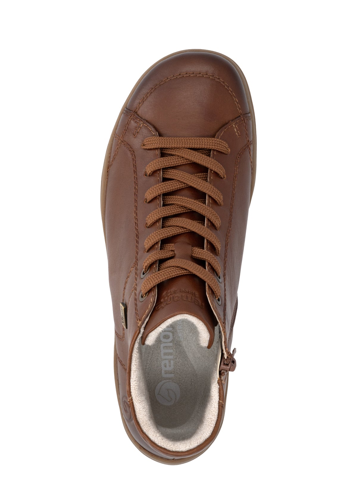 Ankelboots med låg skaft - brun läder, Remonte-TEX