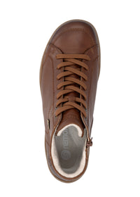 Ankelboots med låg skaft - brun läder, Remonte-TEX